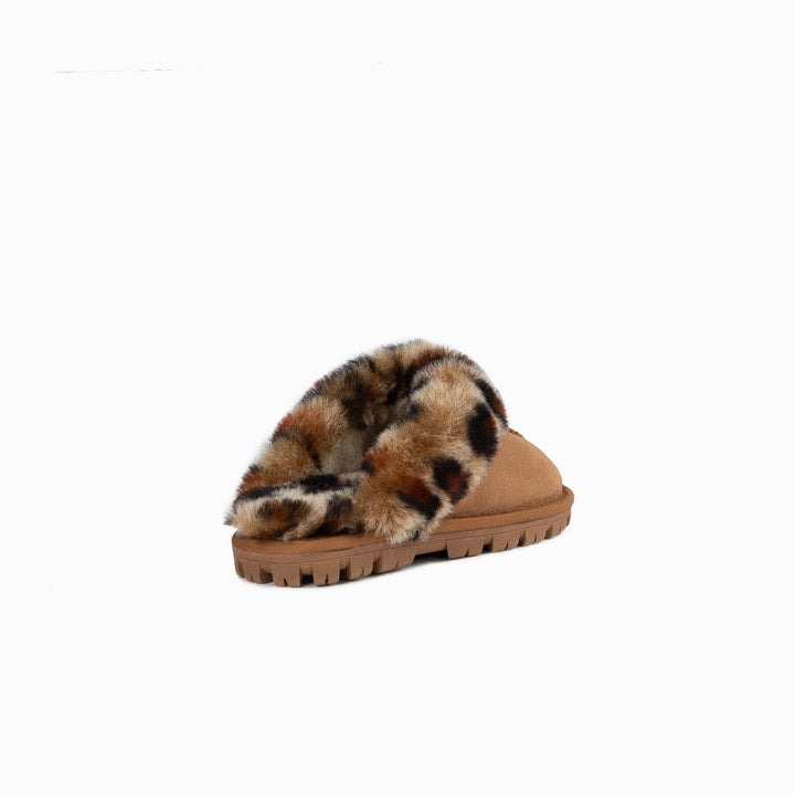 OZWEAR UGG Kids Coquette Slipper (Leopard Print)(Water Resistant)