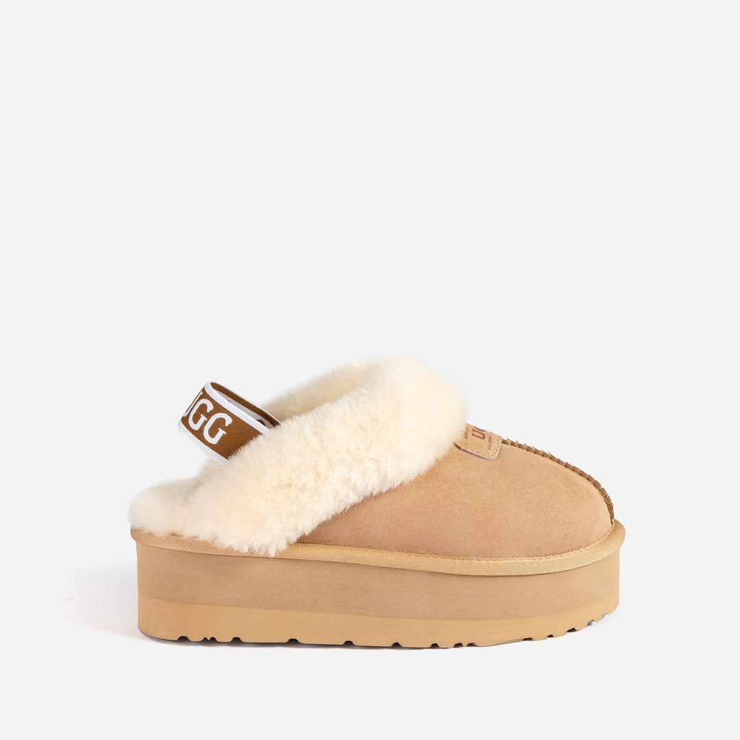 OZWEAR UGG Coquette High Platform Slipper Elastic Backstrap