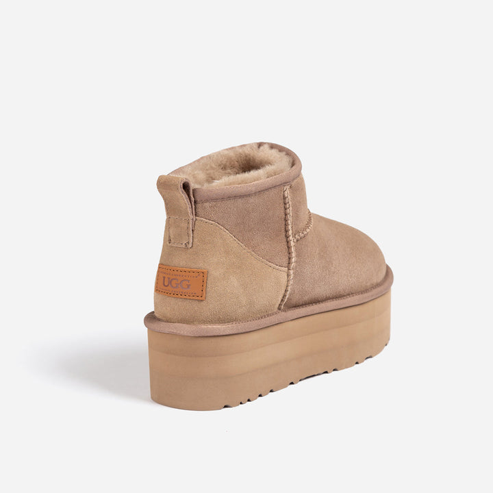 OZWEAR UGG Classic Platform Ultra Mini Boots (5cm)