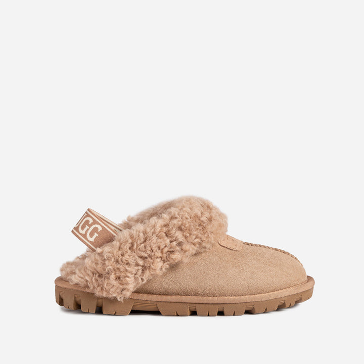 OZWEAR UGG Coquette Curly Slipper (Elastic Backstrap)