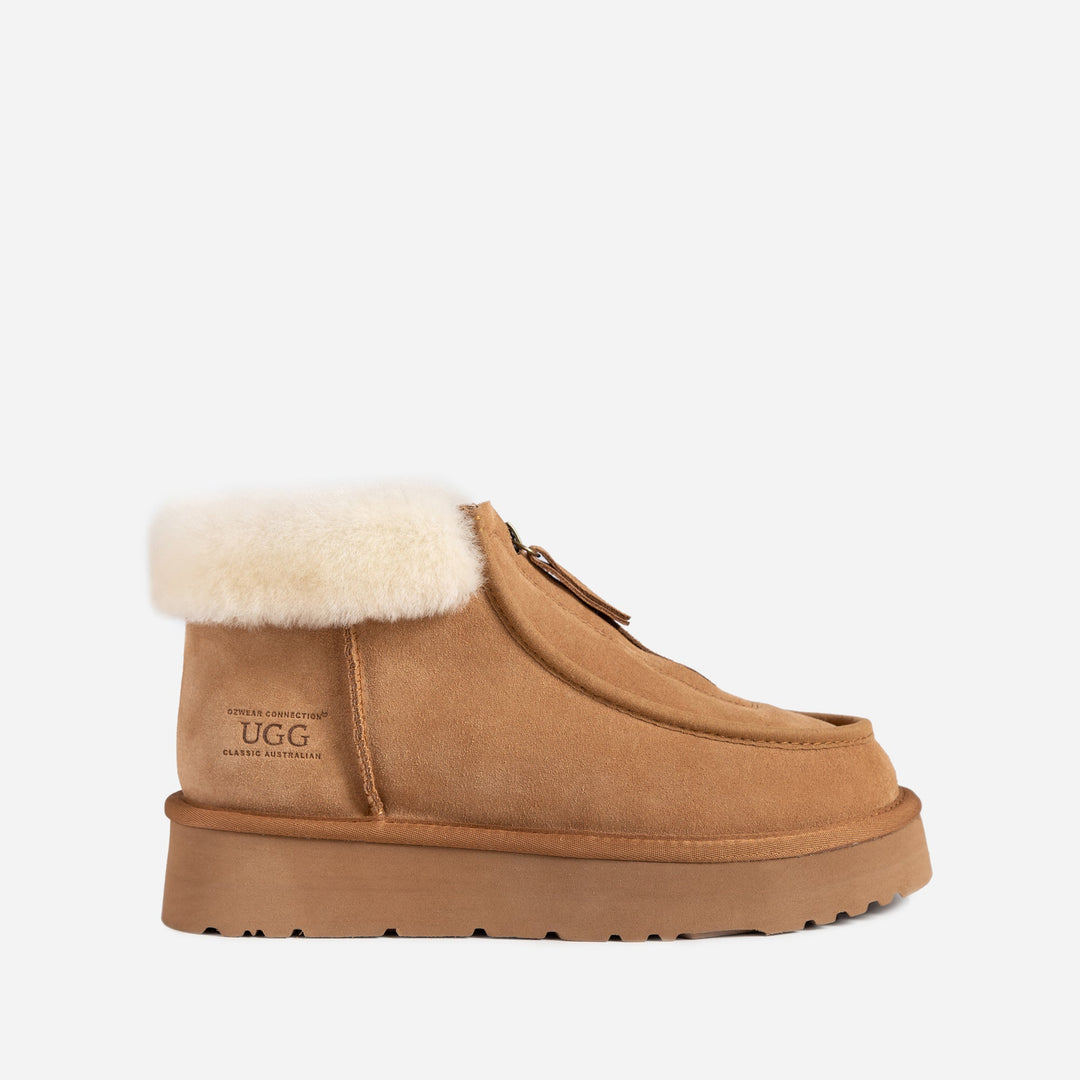 OZWEAR UGG Della Platform Zip Boots