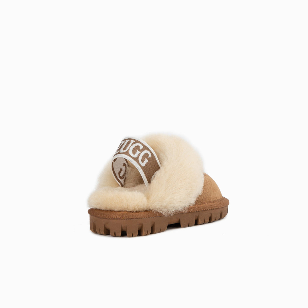 OZWEAR UGG Kids Coquette  Slipper (Elastic Backstrap)( Water Resistant)