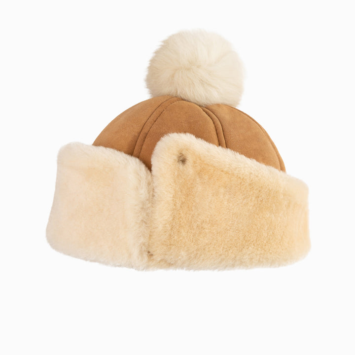 OZWEAR UGG Kids Sheepskin Upflap Hat
