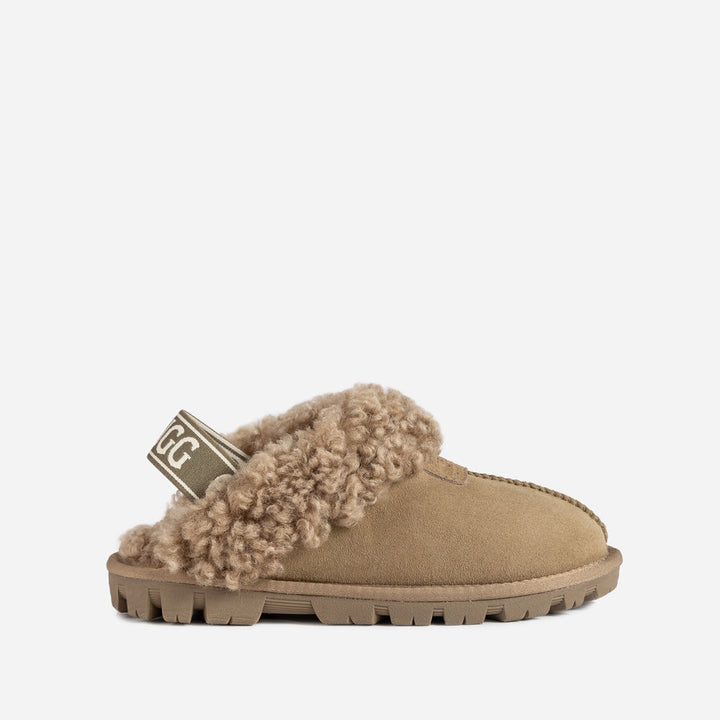 OZWEAR UGG Coquette Curly Slipper (Elastic Backstrap)
