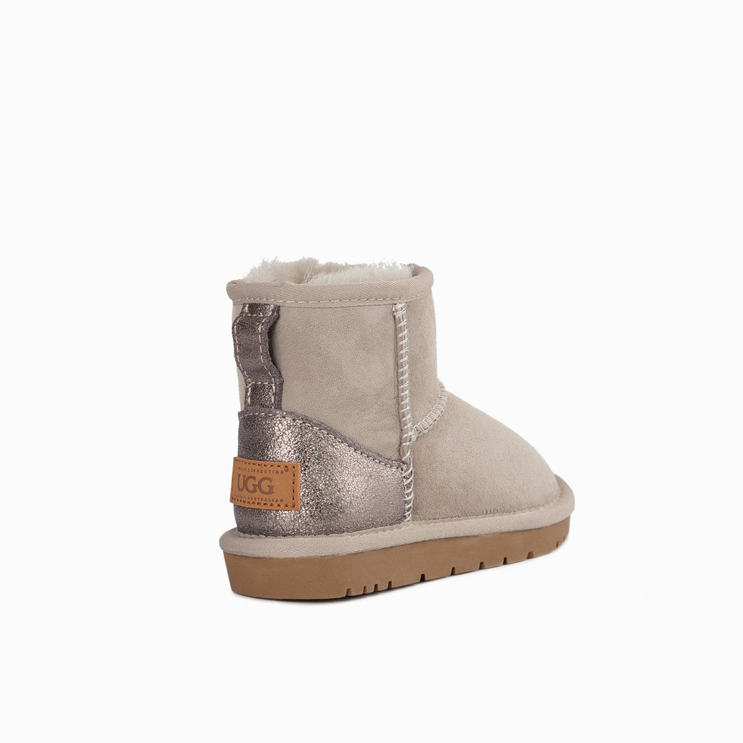 OZWEAR UGG Kids Classic Mini (Glitz) Boots (Water Resistant)