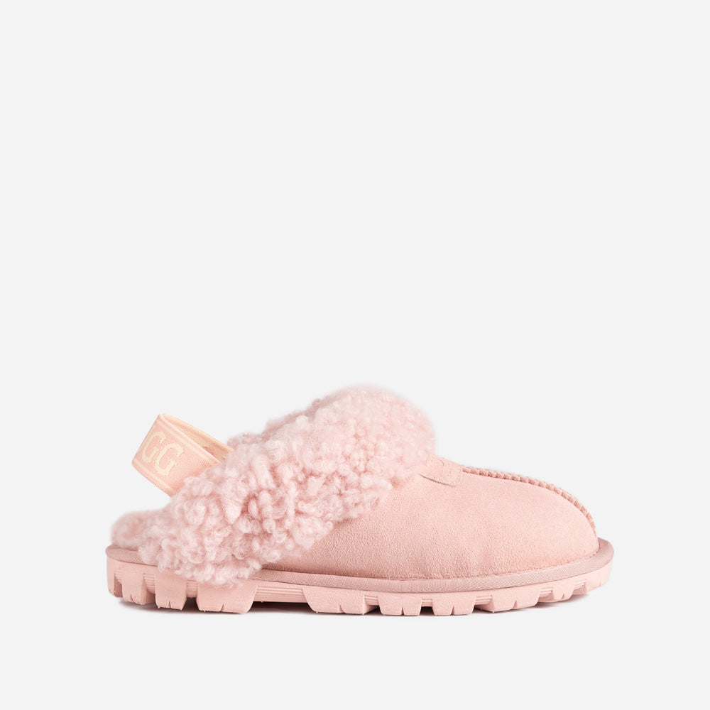 OZWEAR UGG Coquette Curly Slipper (Elastic Backstrap)