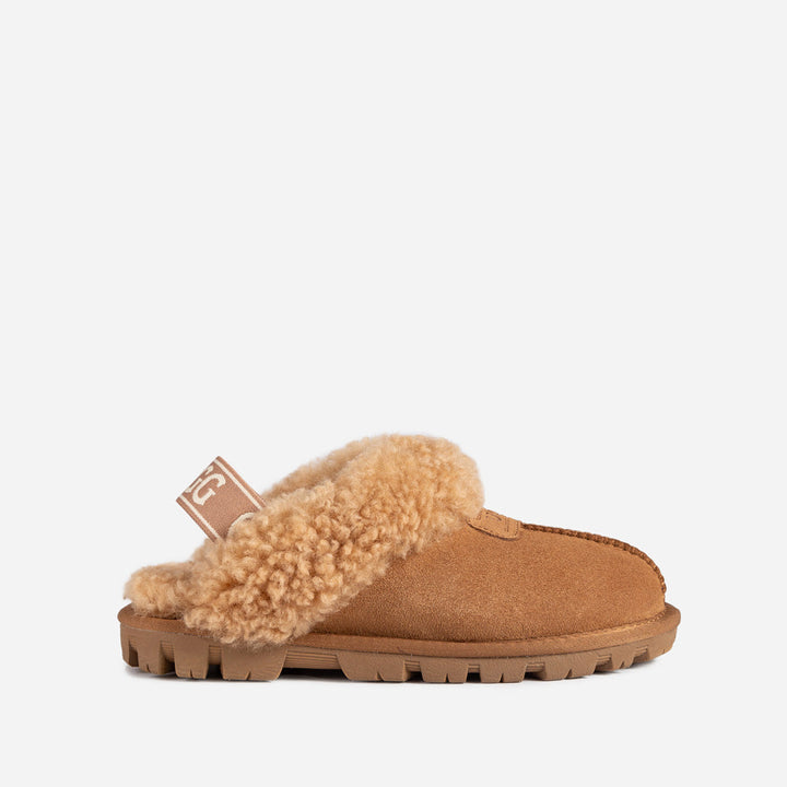OZWEAR UGG Coquette Curly Slipper (Elastic Backstrap)