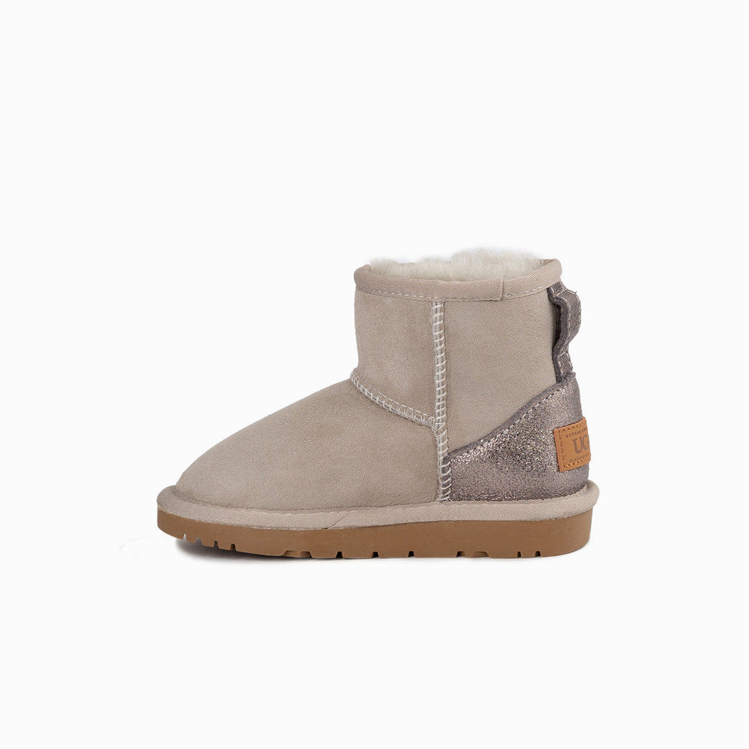 OZWEAR UGG Kids Classic Mini (Glitz) Boots (Water Resistant)