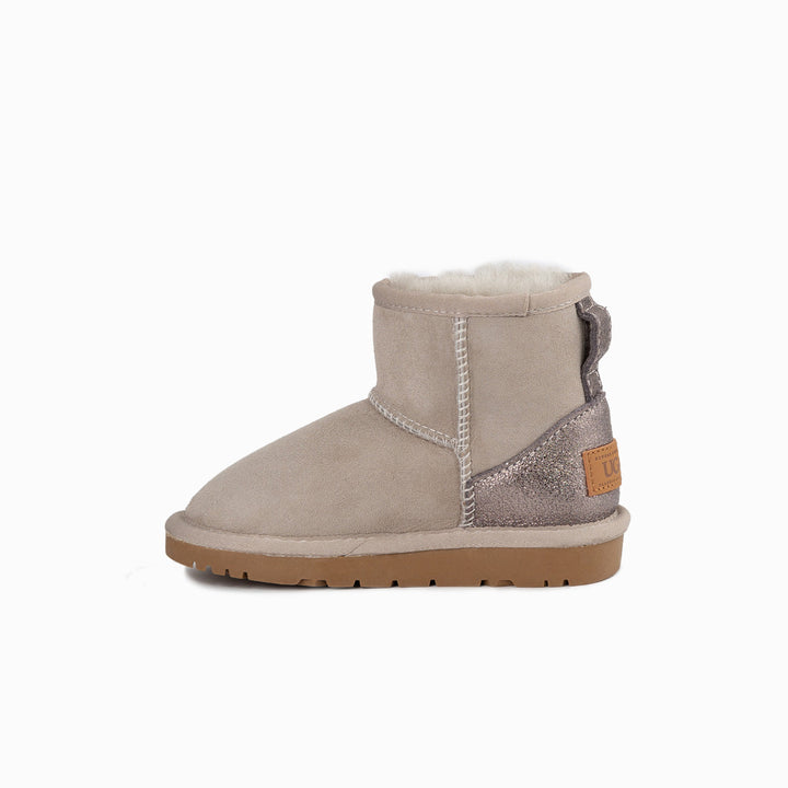 OZWEAR UGG Kids Classic Mini (Glitz) Boots (Water Resistant)