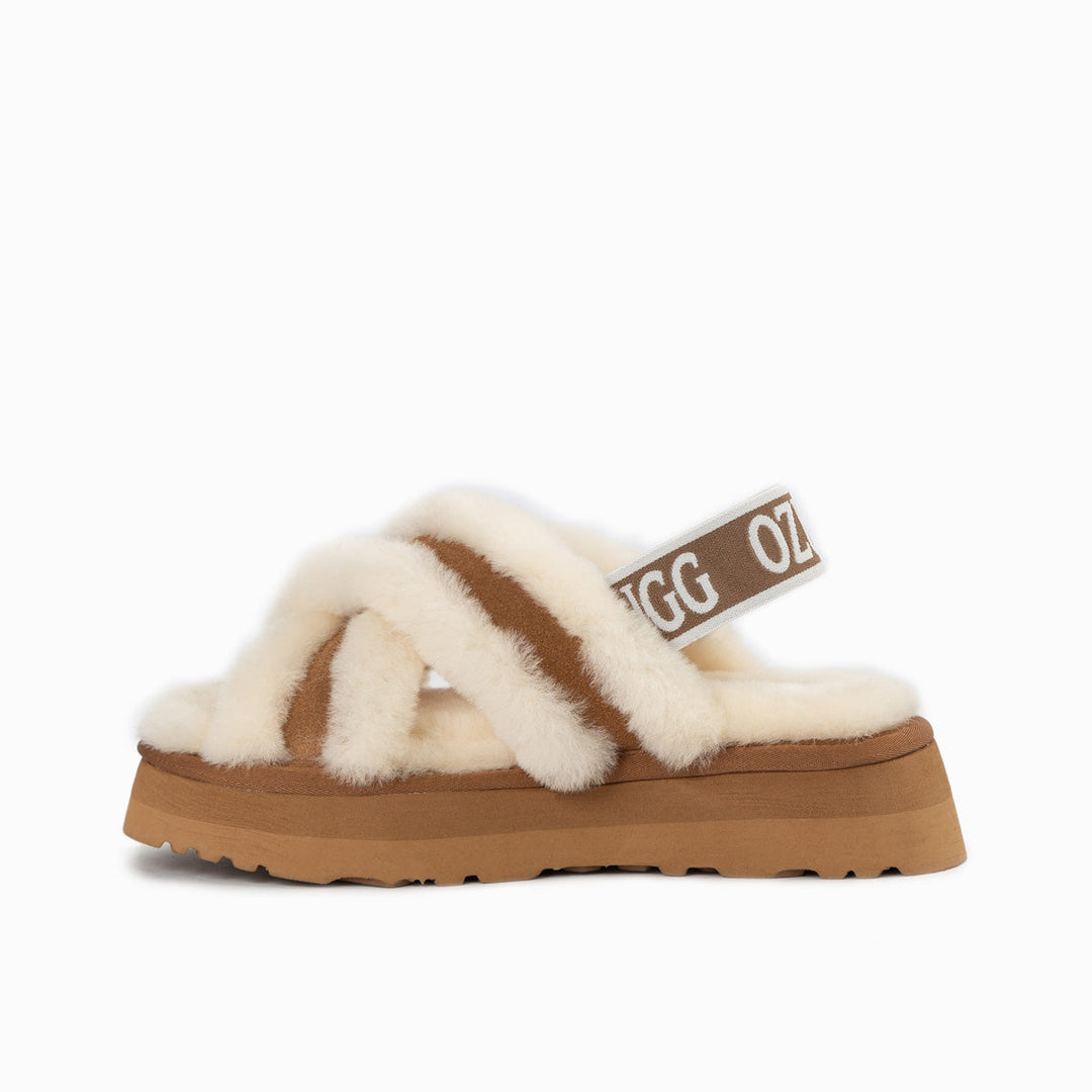 OZWEAR UGG  Adele Platform Slipper(Elastic Backstrap) (Water Resistant)