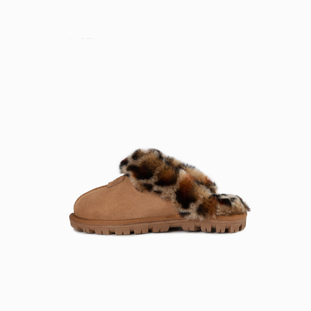 OZWEAR UGG Kids Coquette Slipper (Leopard Print)(Water Resistant)
