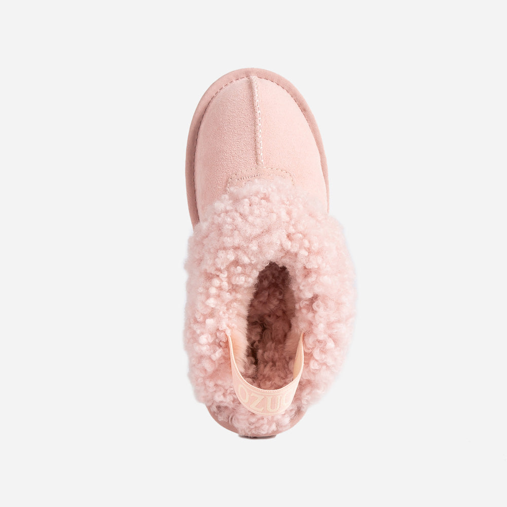 OZWEAR UGG Coquette Curly Slipper (Elastic Backstrap)