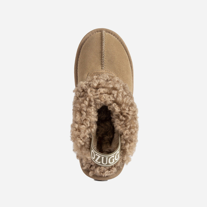 OZWEAR UGG Coquette Curly Slipper (Elastic Backstrap)