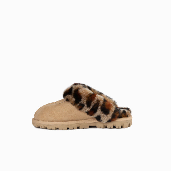OZWEAR UGG Kids Coquette Slipper (Leopard Print)(Water Resistant)