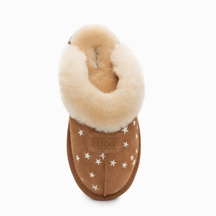OZWEAR UGG Coquette Slipper (Stars Print) (Water Resistant)