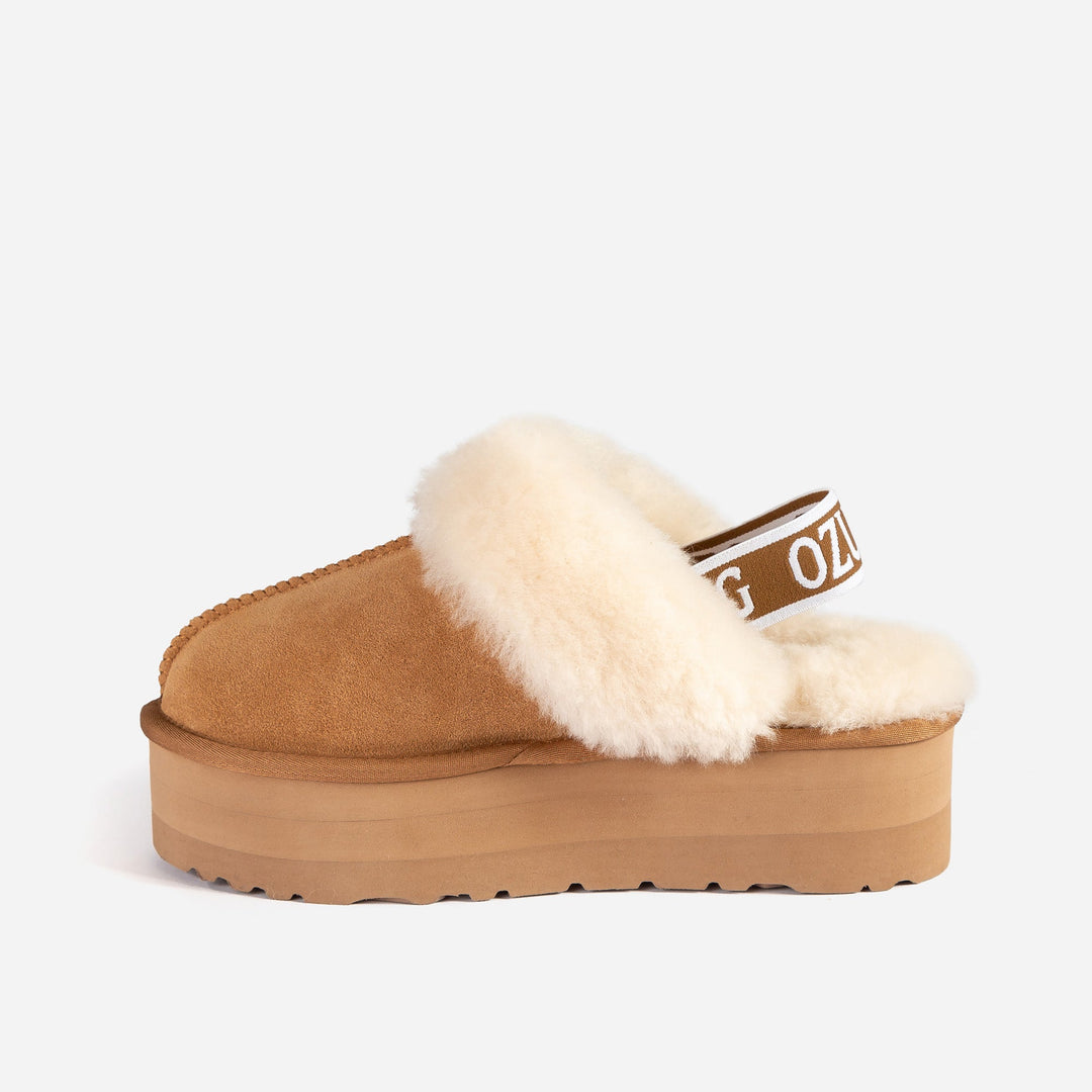 OZWEAR UGG High Platform Slipper (Elastic Backstrap) (5cm)