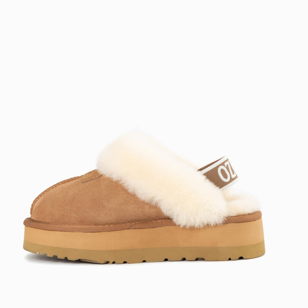 OZWEAR UGG Coquette Platform Slipper (Elastic Backstrap)(Water Resistant)