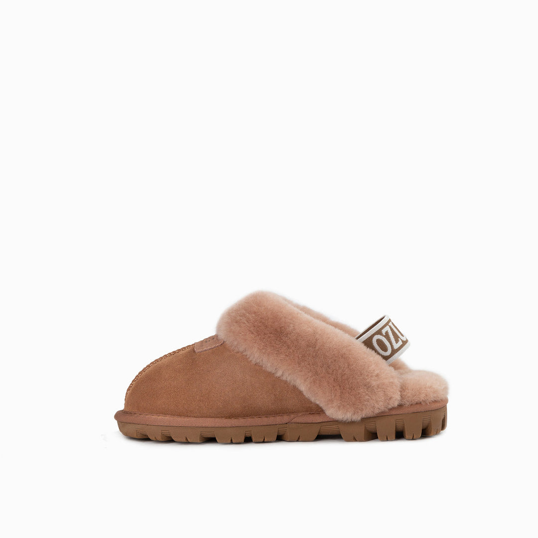 OZWEAR UGG Kids Coquette  Slipper (Elastic Backstrap)( Water Resistant)