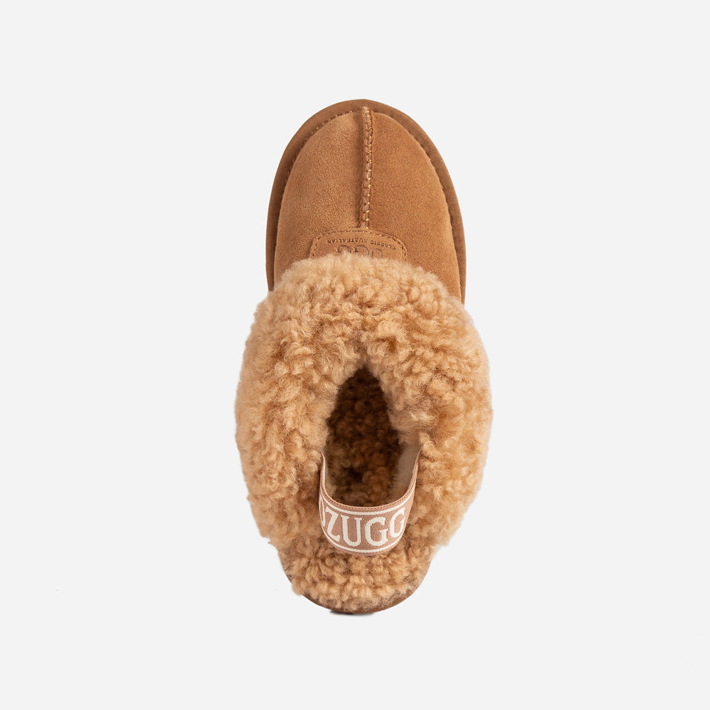 OZWEAR UGG Coquette Curly Slipper (Elastic Backstrap)