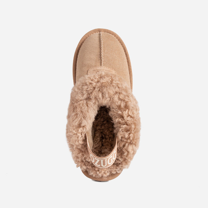 OZWEAR UGG Coquette Curly Slipper (Elastic Backstrap)