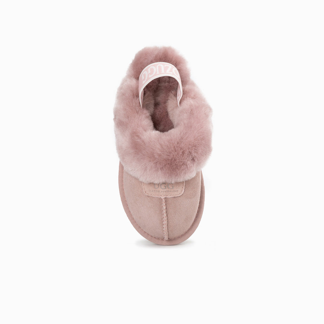 OZWEAR UGG Kids Coquette  Slipper (Elastic Backstrap)( Water Resistant)
