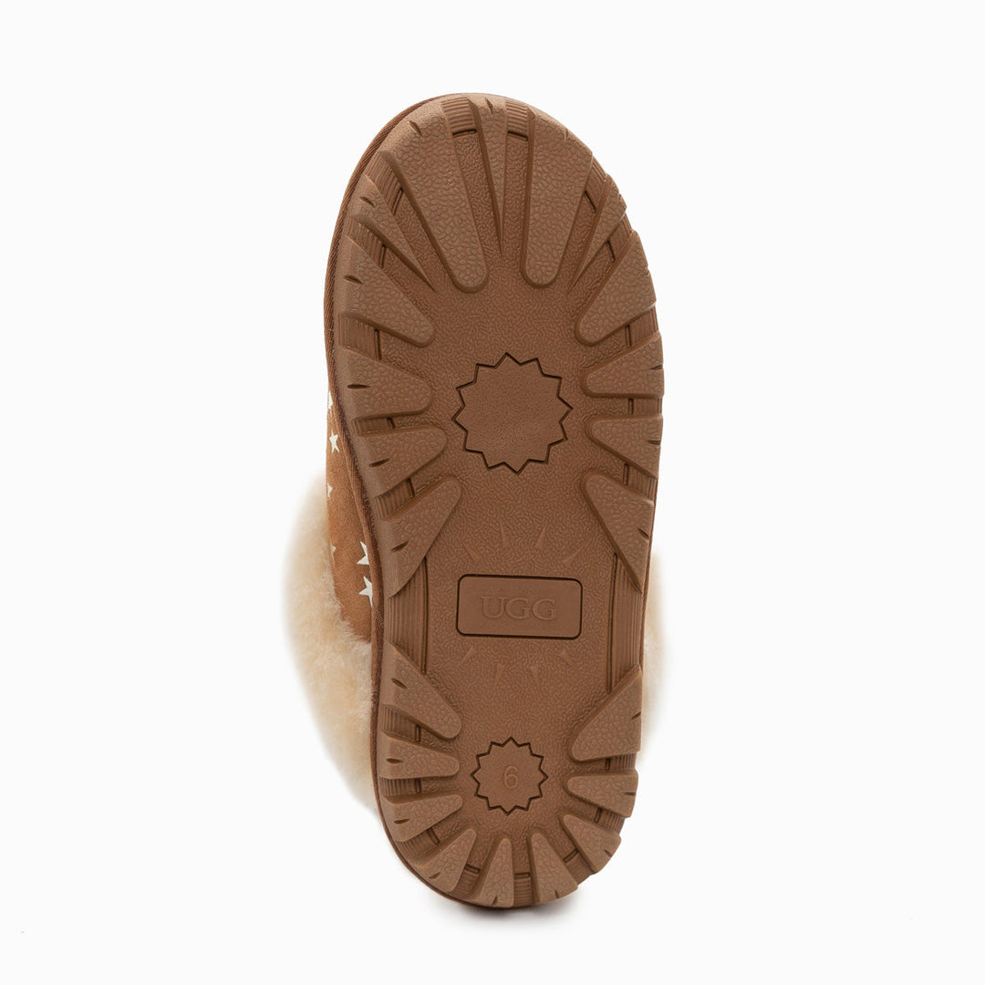OZWEAR UGG Coquette Slipper (Stars Print) (Water Resistant)