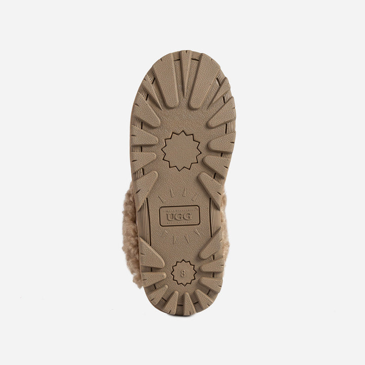 OZWEAR UGG Coquette Curly Slipper (Elastic Backstrap)