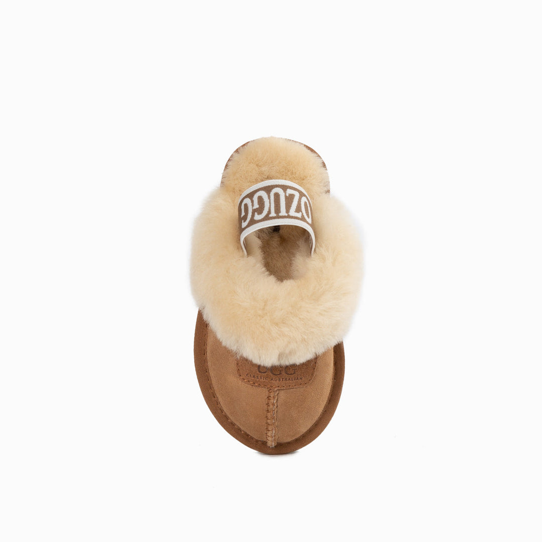 OZWEAR UGG Kids Coquette  Slipper (Elastic Backstrap)( Water Resistant)