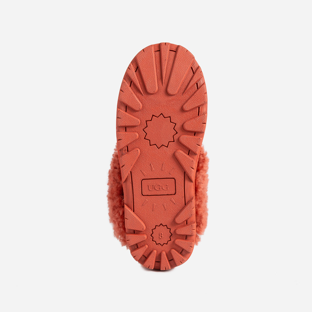 OZWEAR UGG Coquette Curly Slipper (Elastic Backstrap)
