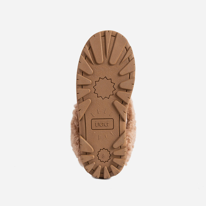 OZWEAR UGG Coquette Curly Slipper (Elastic Backstrap)