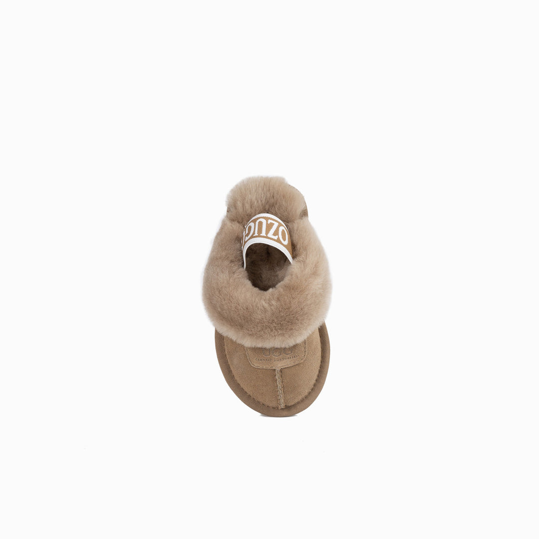 OZWEAR UGG Kids Coquette  Slipper (Elastic Backstrap)( Water Resistant)