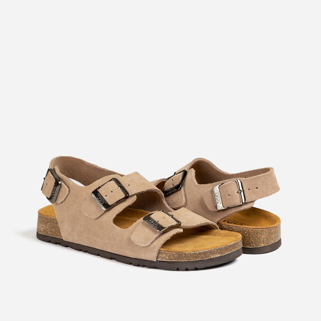 OZWEAR UGG Aussie Victoria Suede Leather Unisex Slipper (Buckle Straps)