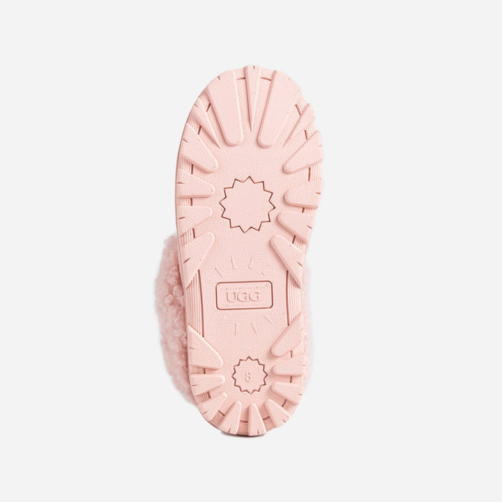 OZWEAR UGG Coquette Curly Slipper (Elastic Backstrap)