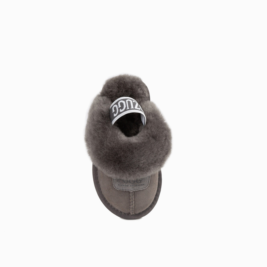 OZWEAR UGG Kids Coquette  Slipper (Elastic Backstrap)( Water Resistant)
