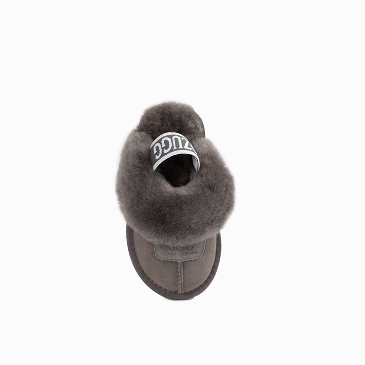 OZWEAR UGG Kids Coquette  Slipper (Elastic Backstrap)( Water Resistant)
