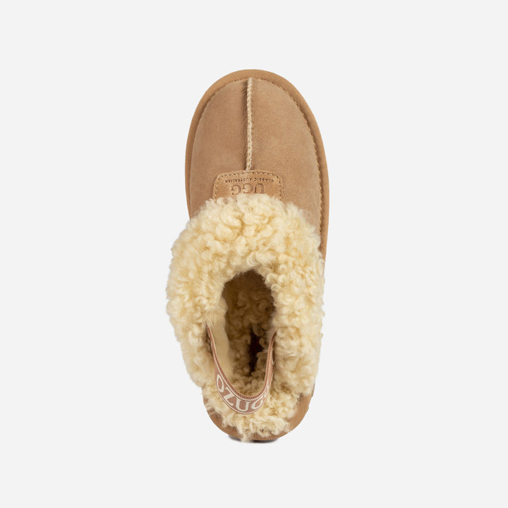 OZWEAR UGG Coquette Curly Slipper (Elastic Backstrap)