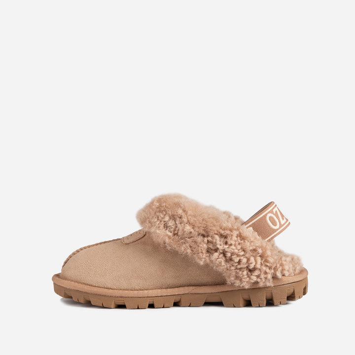 OZWEAR UGG Coquette Curly Slipper (Elastic Backstrap)