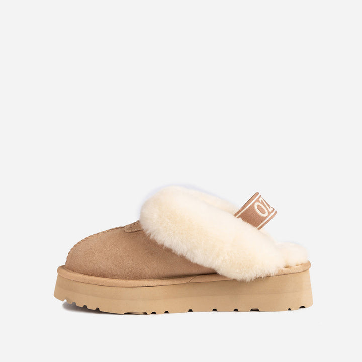 OZWEAR UGG Coquette Platform Slipper (Elastic Backstrap)(Water Resistant)