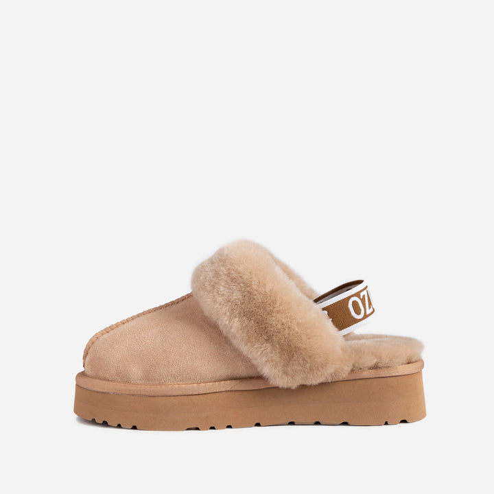OZWEAR UGG Platform Slipper (Elastic Backstrap)