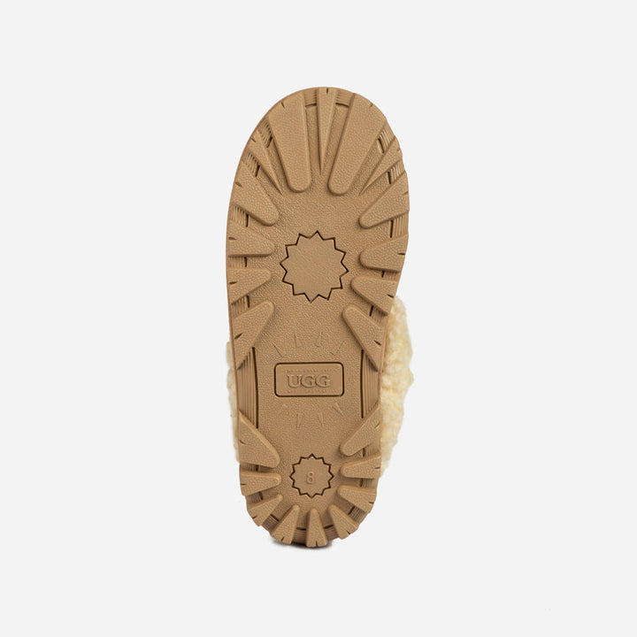 OZWEAR UGG Coquette Curly Slipper (Elastic Backstrap)