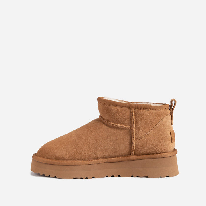 OZWEAR UGG Classic Platform Ultra Mini Boots (Cow Suede)