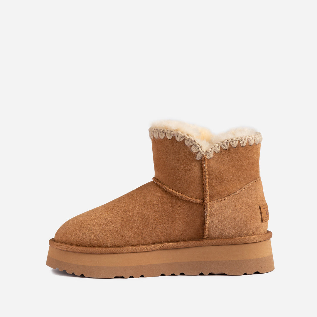 OZWEAR UGG Eskimo Buckled Platform Mini Boots