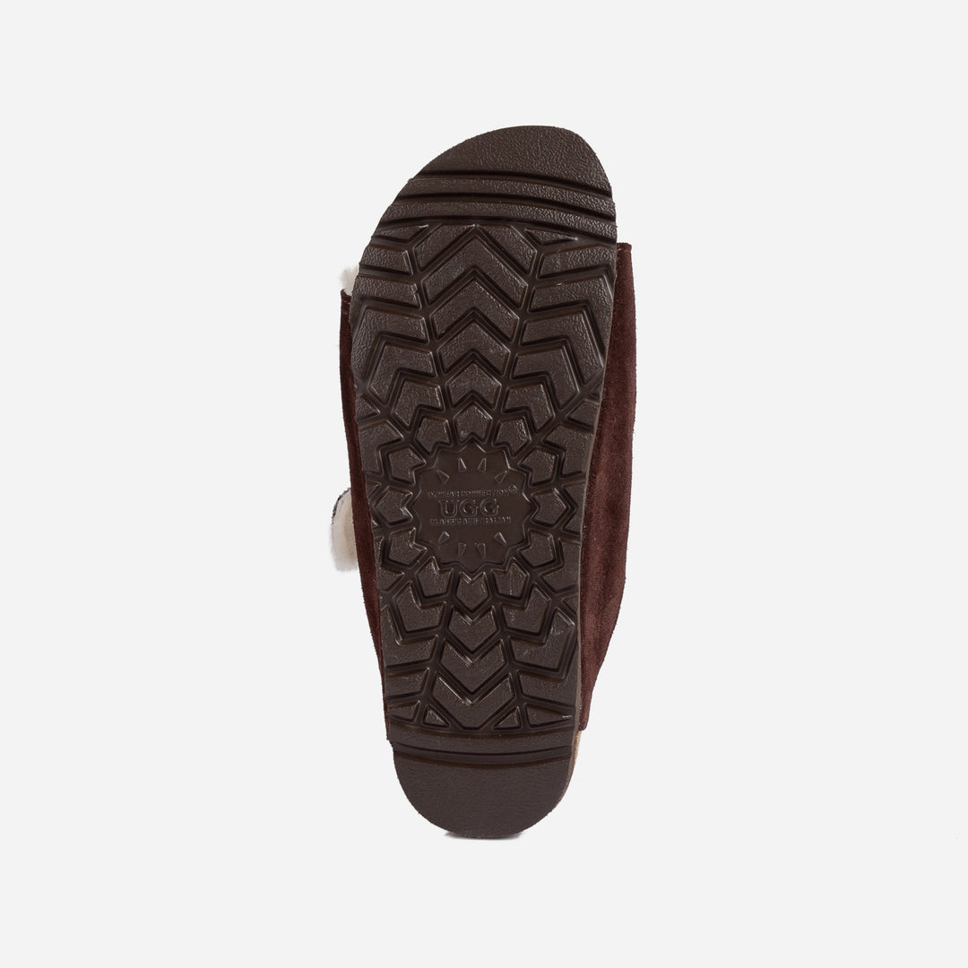 OZWEAR UGG Aussie Shearling Buckled Sandals