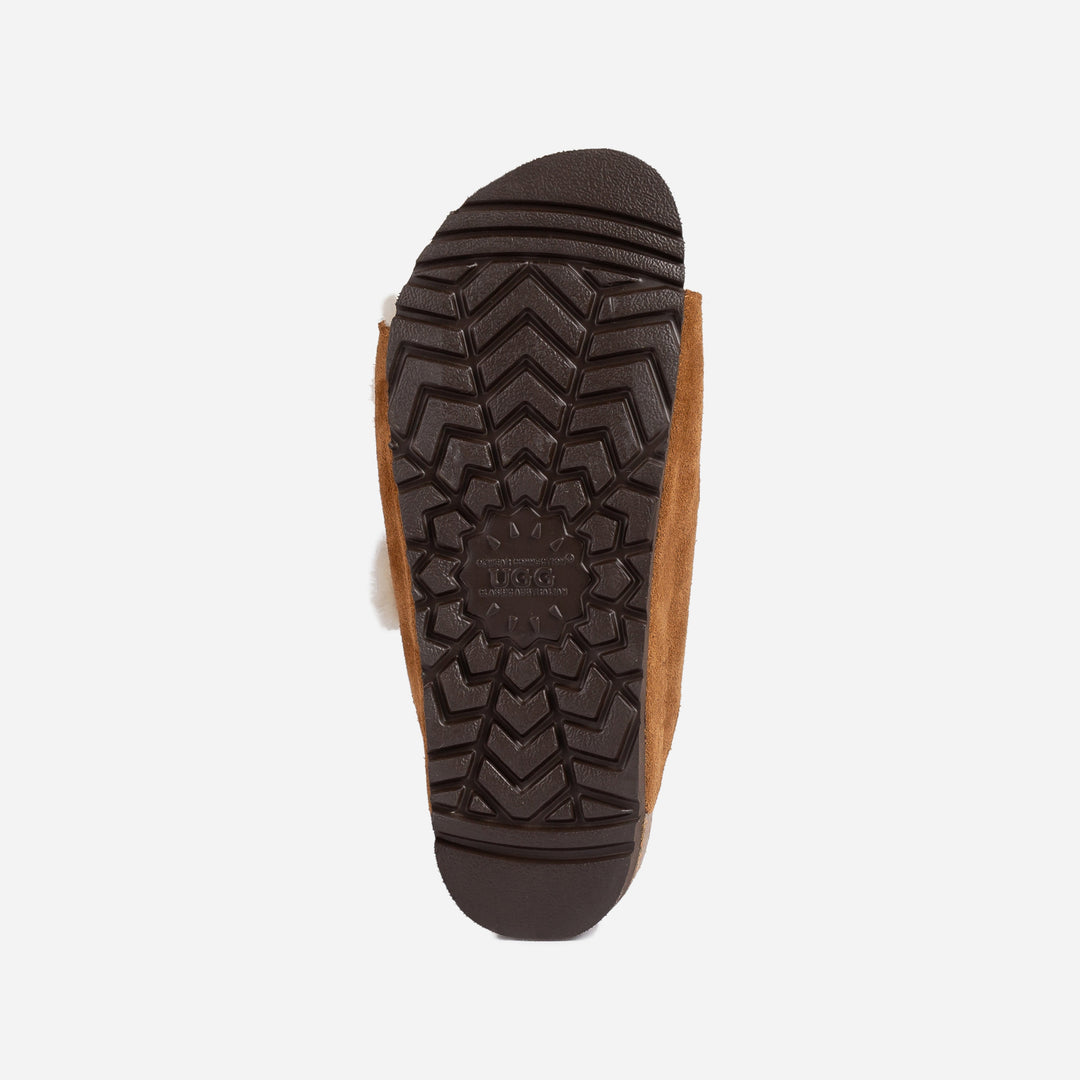 OZWEAR UGG Aussie Shearling Buckled Sandals