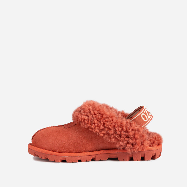 OZWEAR UGG Coquette Curly Slipper (Elastic Backstrap)