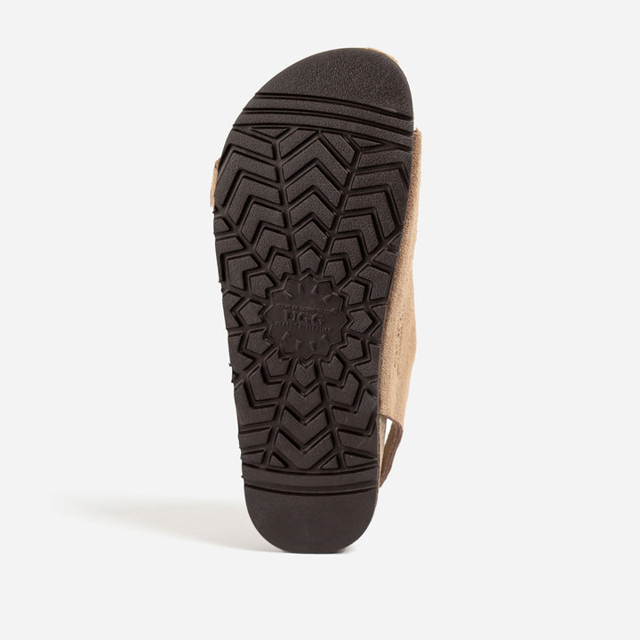 OZWEAR UGG Aussie Victoria Suede Leather Unisex Slipper (Buckle Straps)