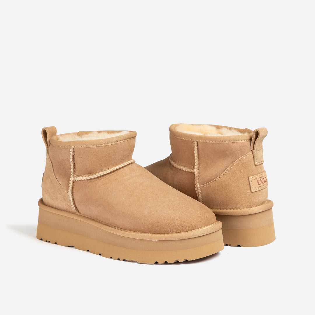 OZWEAR UGG Classic Platform Ultra Mini Boots (Water Resistant)