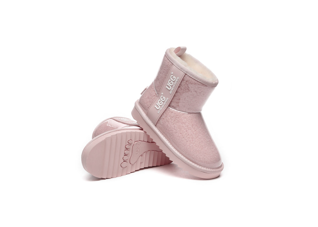 Kids Ugg Boots Clear Waterproof and Shearling Coated