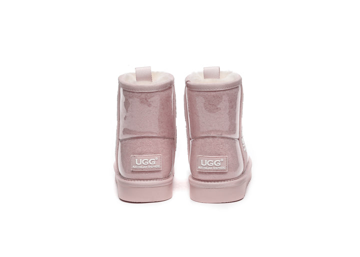 Kids Ugg Boots Clear Waterproof and Shearling Coated