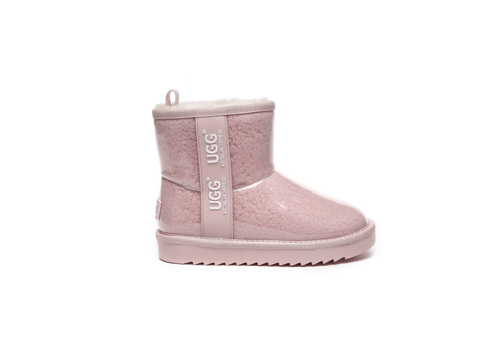 Kids Ugg Boots Clear Waterproof and Shearling Coated
